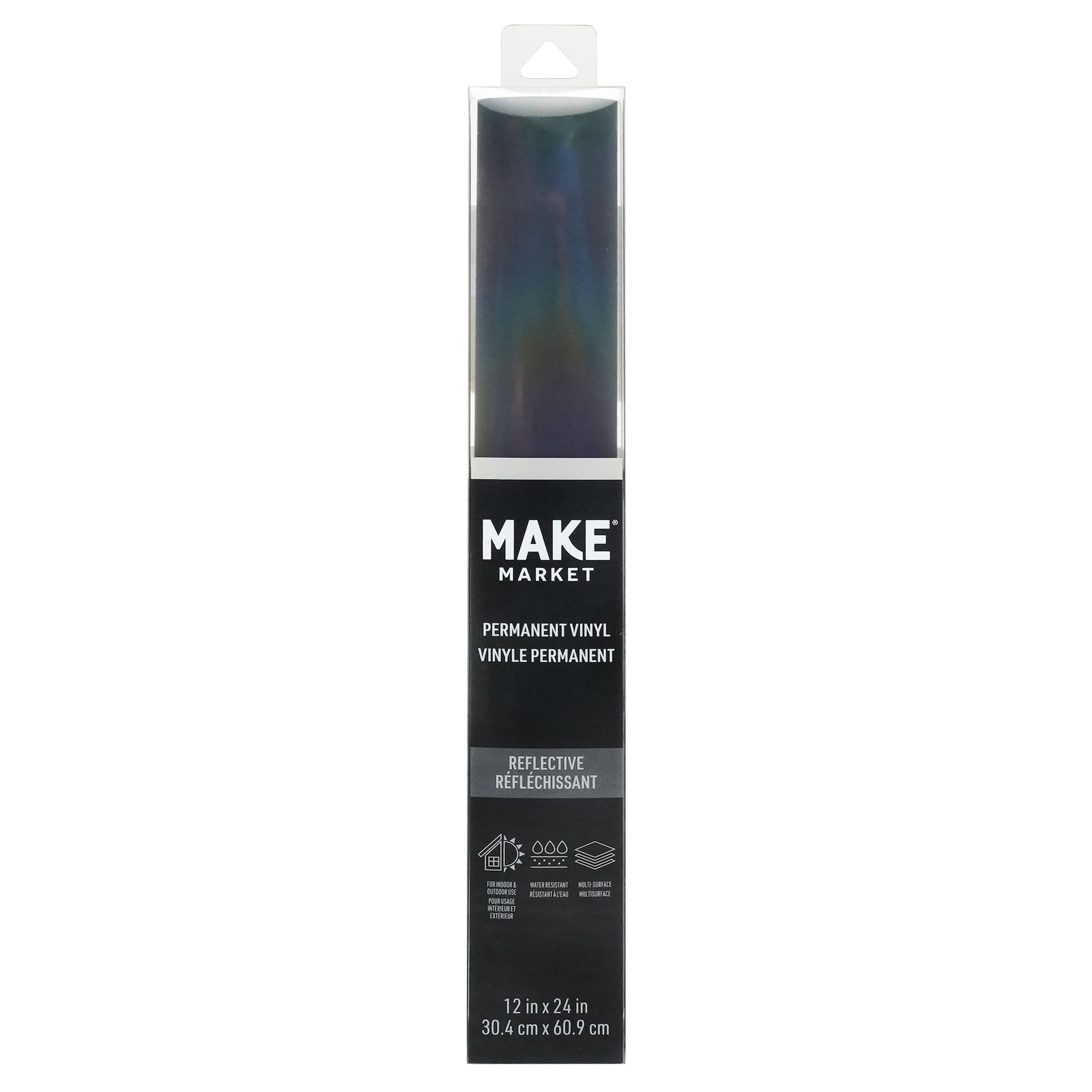 12 Pack: Reflective Oil Slick Permanent Vinyl by Make Market®